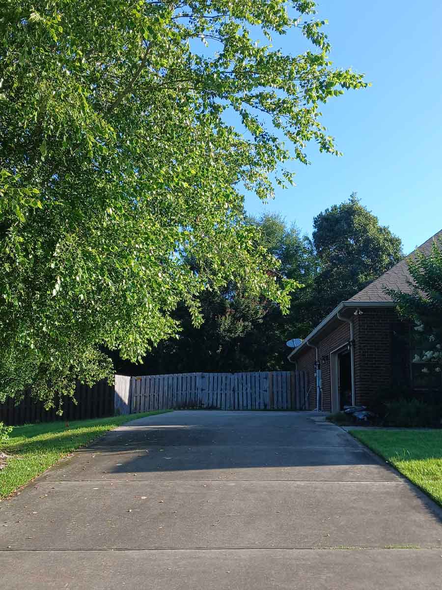 Driveway Cleaning before pressure washing