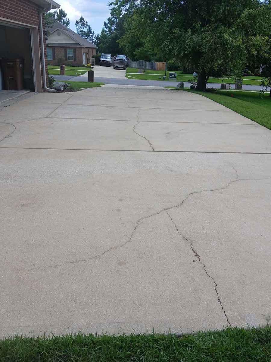 Driveway Cleaning after pressure washing